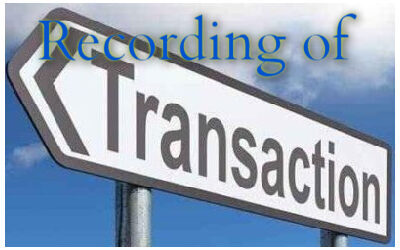 Recording of Transactions in Accounting